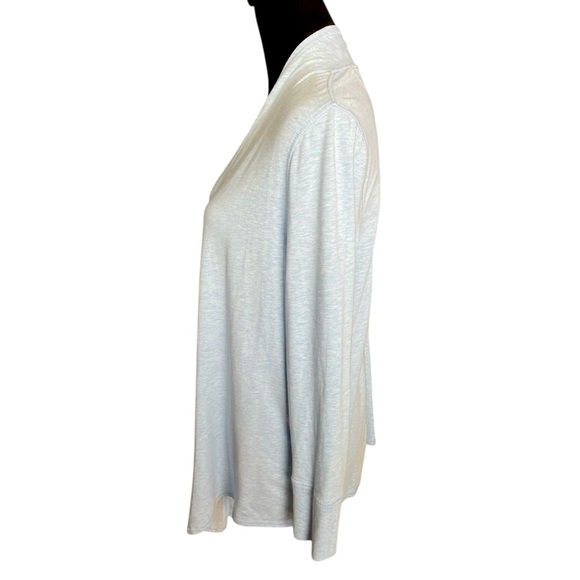 Chico’s Zenergy Light Blue Mixed Rib Knit Lightweight Cardigan, Size Small (4) - Picture 2 of 6
